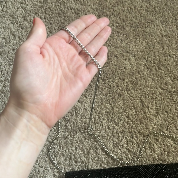 Black Beaded Cross Body Purse - Picture 2 of 7